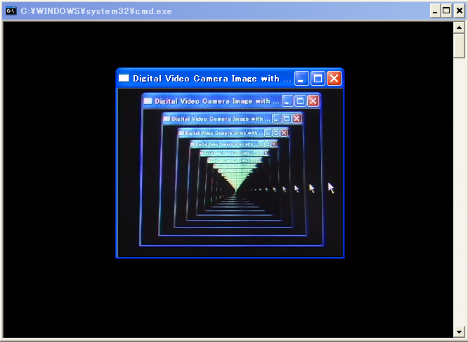 OpenCVのビデオ映像リアルタイム表示